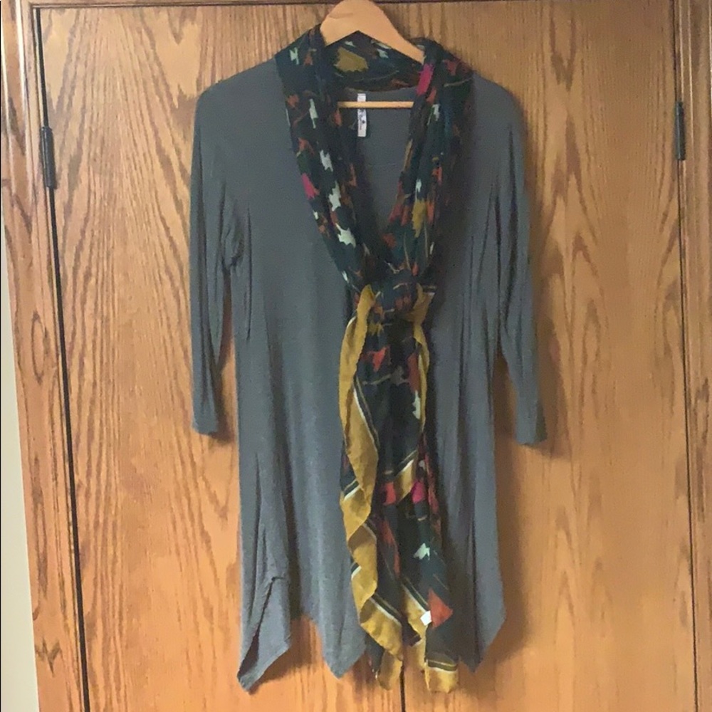Gray Tunic Top